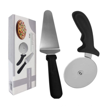 YM Factory Pizza Cutter Shovel, Stainless Steel Pizza Shovel Tool Set, Multipurpose Super Sharp Pizza Wheel Cutter & Shovel